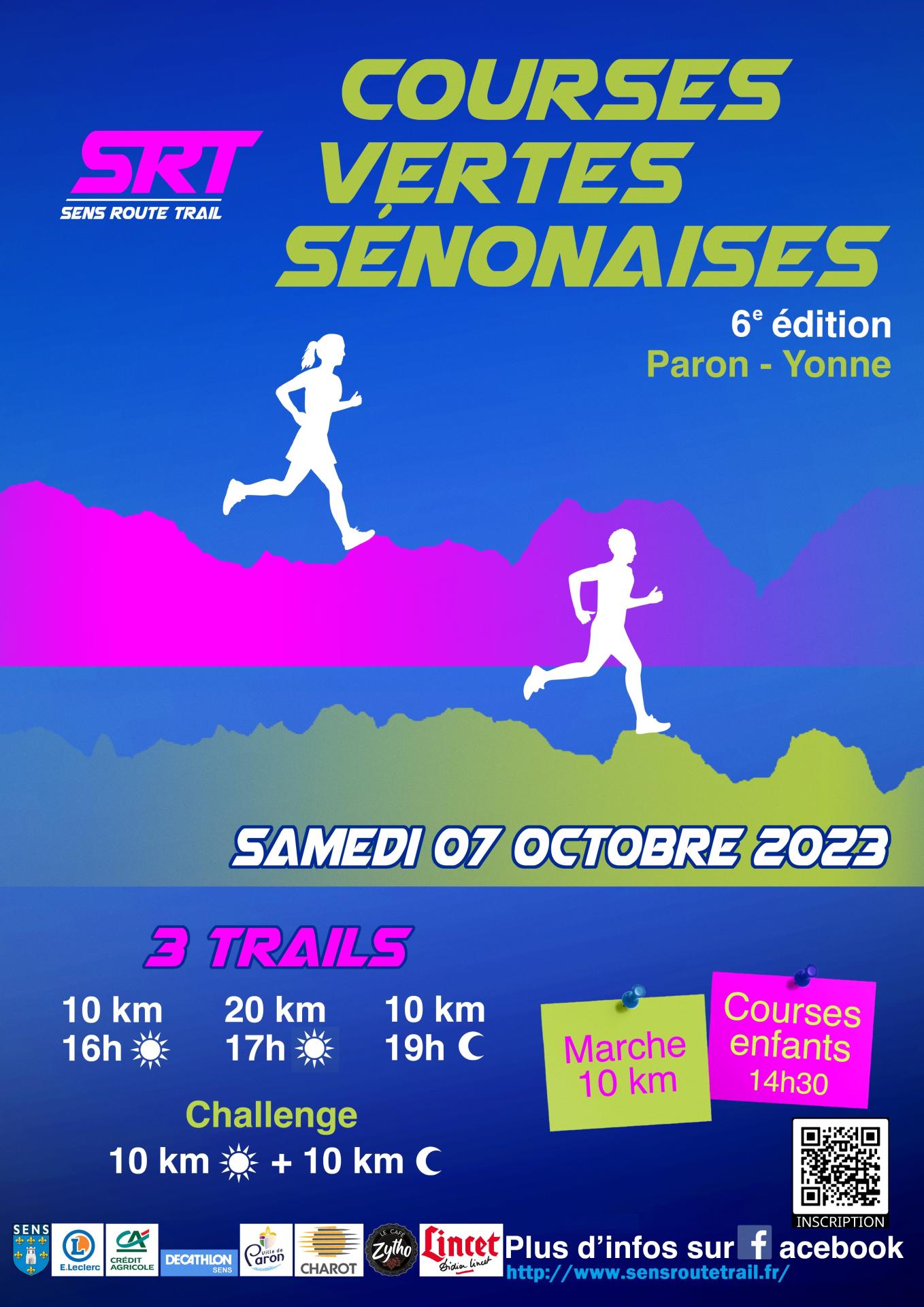 Courses Vertes Sénonaises - SRT - Samedi 07 Octobre 2023