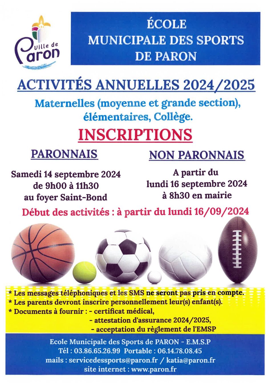 Activités annuelles emsp 2024-2025