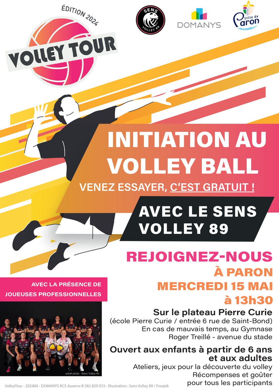 ACTION VOLLEY BALL LE MERCREDI 15 MAI À 13H30