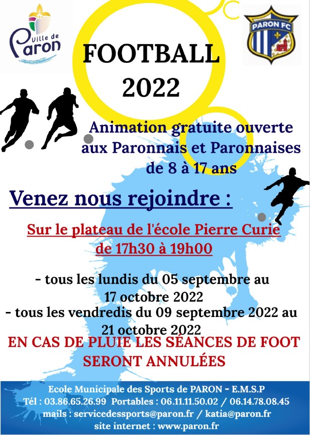 Affiche foot gratuit 2022