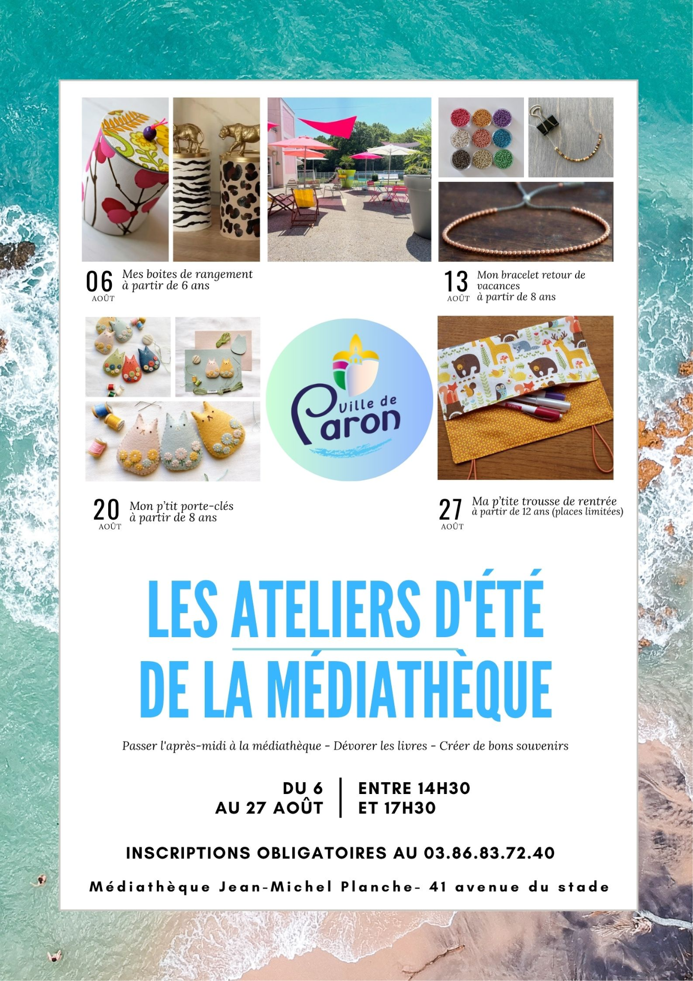 LES ATELIERS D'ÉTÉ DE LA MÉDIATHÈQUE