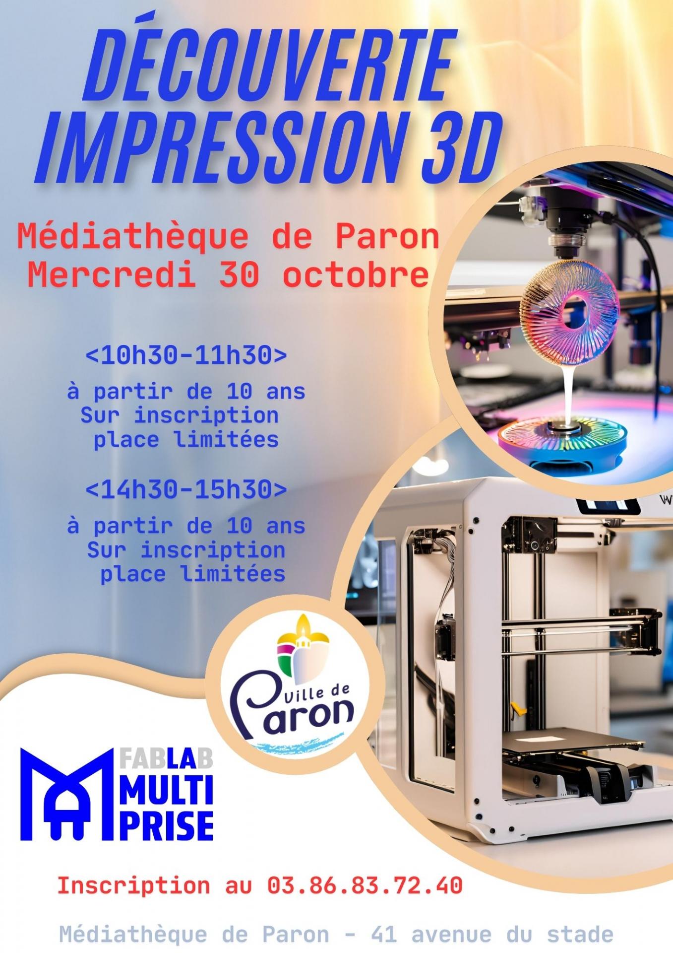 Découverte impression 3D 