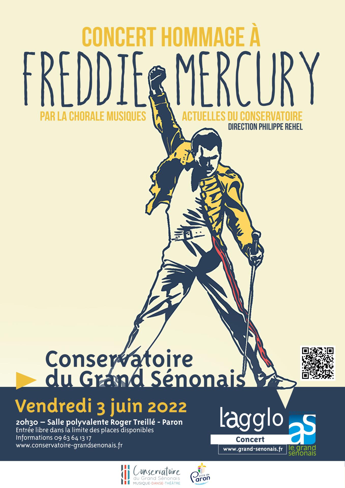Affiche Concert hommage Freddie Mercury