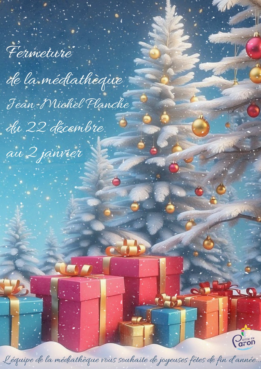 FERMETURE MÉDIATHÈQUE